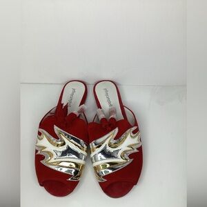 Jeffrey Campbell Red and Silver Women's Shoes